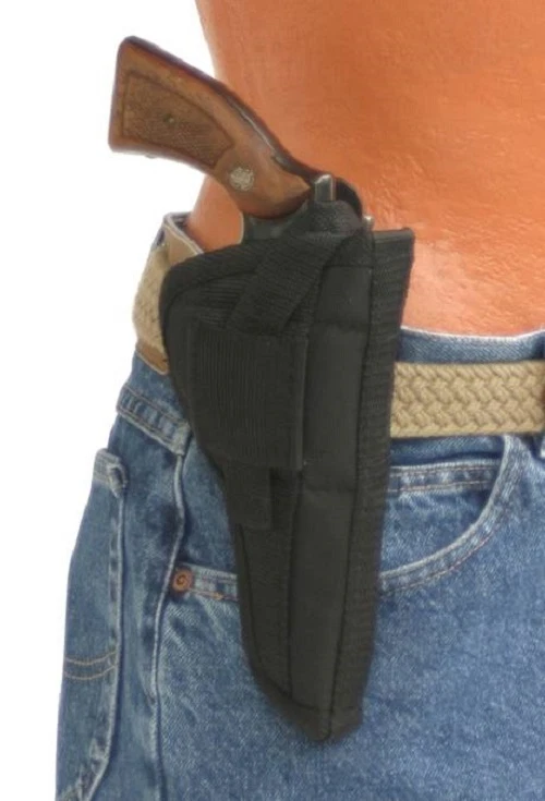 Revolver Gun Holster Fits Ruger GP100 6" barrel Black Nylon Protech Use L or R - Image 3 of 3