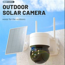 360 Panoramic Solar Security WiFi 1080P Night Vision Waterproof Outdoor Camera