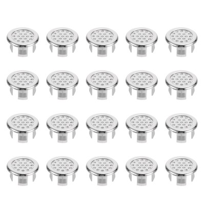  20 Pcs Überlauflochabdeckung Waschbeckenstopper Badezimmer Abflussabdeckung