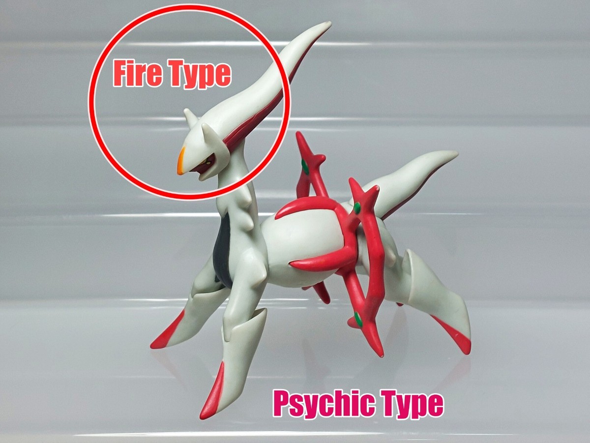 Pokemon Zukan 1/40 Scale Arceus Psychic Type Figure Tomy Gashapon