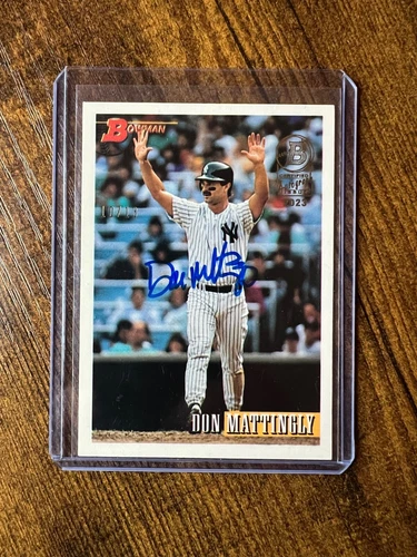 2023 Bowman buyback on-card auto 1993 Don Mattingly #/13 SSP Yankees