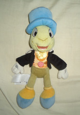 Walt Disney Store Pinocchio Jiminy Cricket 10" Soft Toy Plush Comforter Beanie 1