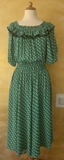 ♣ PHILOSOPHY Di LORENZO SERAFINI Kleid Viskose grün It 42 Dt 38 made in Italy 