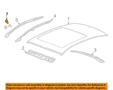 GM OEM 17-19 LaCrosse Roof Roof Components-Outer Rail Baffle 90925264