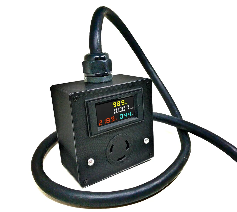 Medidor de Potencia BuysForLife Drok NEMA Construcción Completa con Enchufe de Cable 240v Minería Foto 4 de 4