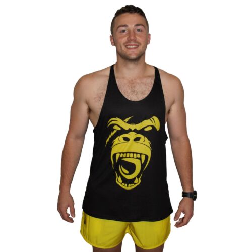 NAKD SALE BEAST SINGLET BODYBUILDING MENS GYM LIFT WORKOUT - Picture 2 of 5