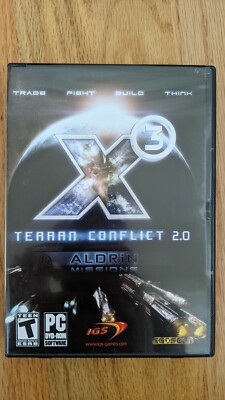 SAME DAY SHIP - PC X3 Terran Conflict 2.0 - Aldrin Missions - PC DVD Game