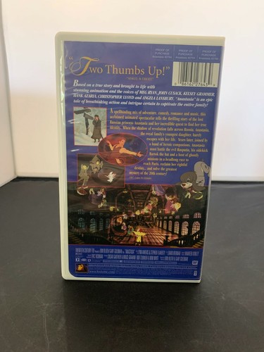 Anastasia 1998 VHS Tape, 20th Century Fox, LB44 - Picture 3 of 3