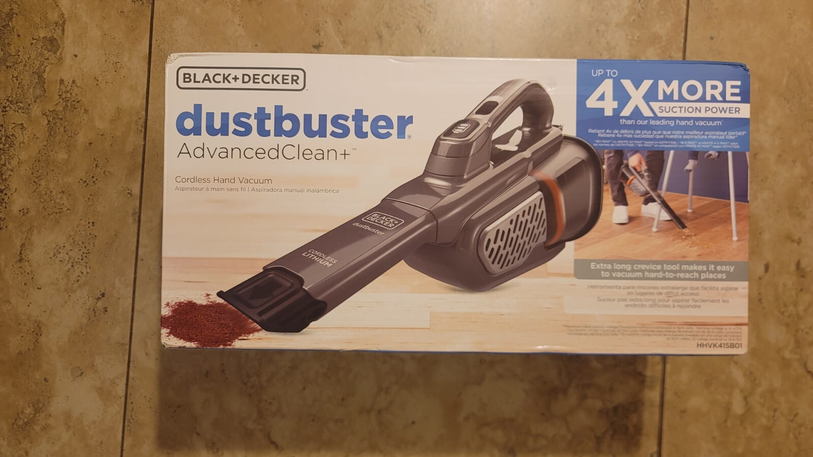 BLACK+DECKER Dusbuster Handheld Vacuum Cordless Gray (HHVK415B01)