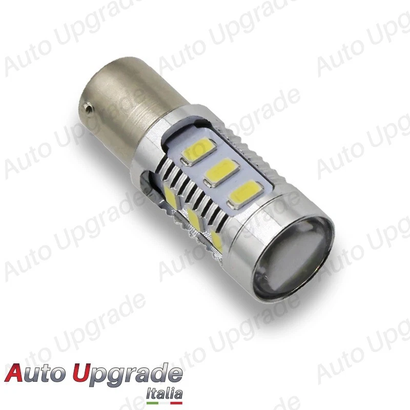 COPPIA DI LUCI RETROMARCIA 15 LED P21W BA15S PER FIAT PUNTO MK1 6000K BIANCO CAN - Immagine 4 di 4