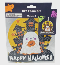 DIY Foam Kit Happy Halloween Ghost Hanging Decoration Lightweight Craft Spooky