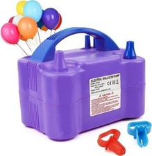 PowerBee Electric Air Balloon Pump, Portable Dual Nozzle Electric Balloon