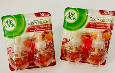Air Wick Apple Cinnamon Medley Scented Essential Oil Refills