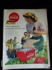 1952 VTG Coke Coca Cola Soda Orig Magazine Ad Planning Hospitality BBQ Picnic MC