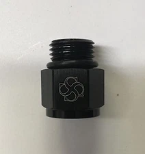 A9 -6 ORB Male To 1/4 NPT Female Aluminum BLACK Fitting