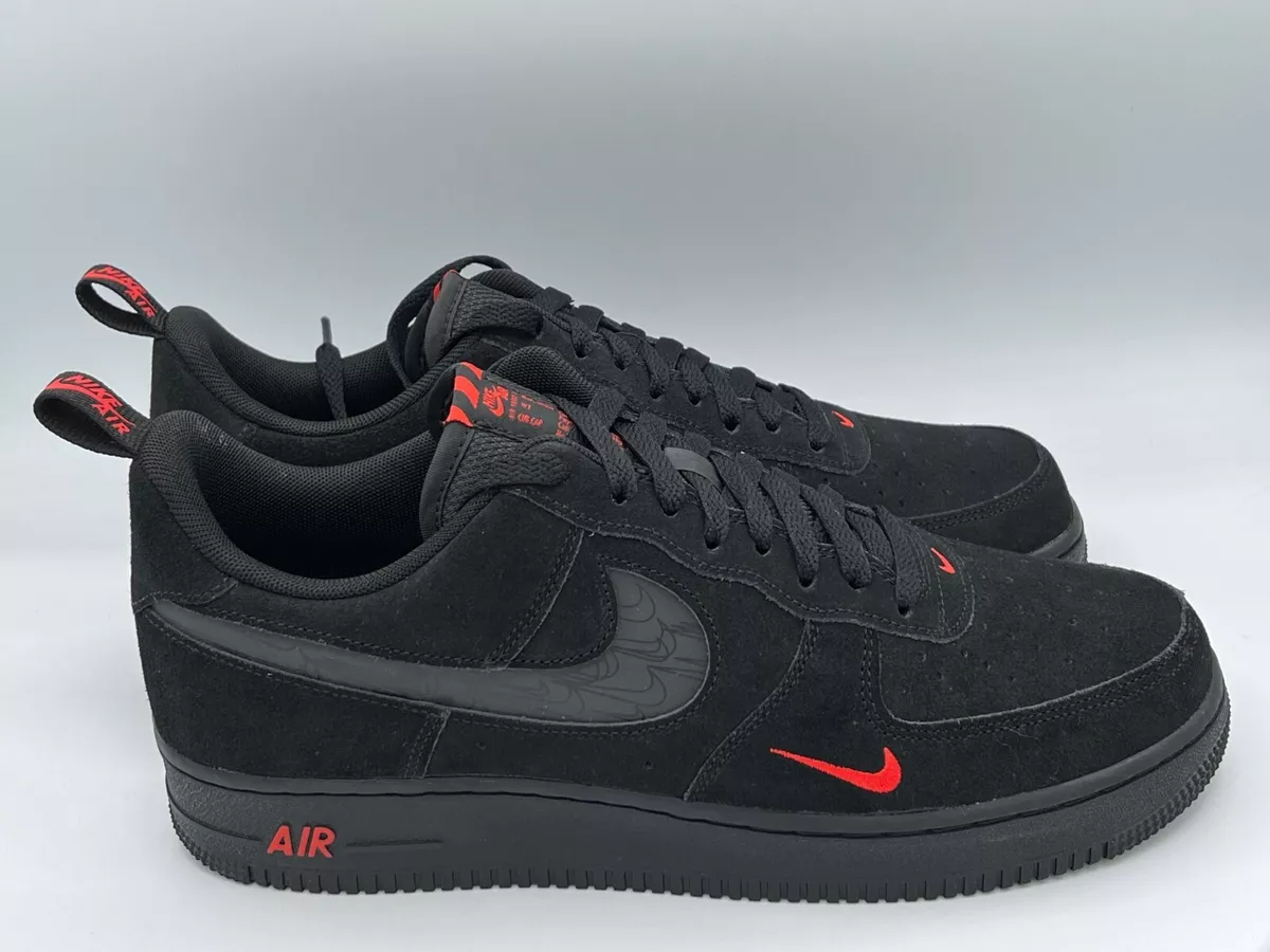 Nike Air Force 1 '07 LV8 'Reflective Swoosh - Black Crimson' | Men's Size 10