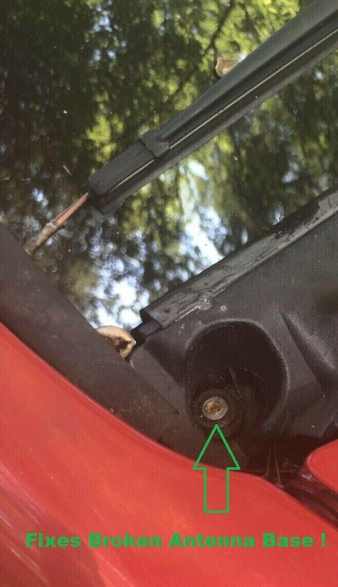 9" Stainless Black ANTENNA MAST Radio Antenna Base Repair Kit for GMC