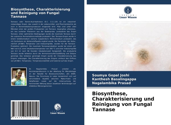 Biosynthese, Charakterisierung Und Reinigung Von Fungal Tannase | Buch | 9786203-image