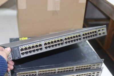 Cisco WS-C3750V2-48PS-S V05 48-Port Fast Ethernet   Switch