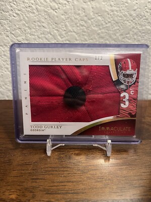 2015 Immaculate Collection Collegiate Rookie Player Caps Todd Gurley /2 SSP