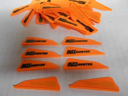 100 AAE Max Hunter 2.1" SUNSET GOLD Vanes archery arrow fletching orange