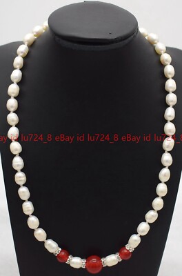 Freshwater Pearl Chain Necklace In Silver | Lisa Angel - Foto 8