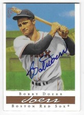 BOBBY DOERR 2003 TOPPS GALLERY ARTISTS AUTOGRAPHED SIGNED # 39BOSTON RED SOX HOF