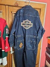 Vintage Sean John Y2K Denim Suit 1 Piece Jumpsuit Carpenter Coveralls Harley 2XL