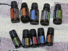 Lot of 10 - ESSENTIAL OIL - 5 ml 15mL - ASSORTED EMPTY BOTTLES ONLY - Lot A