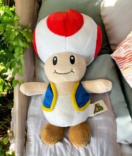 Nintendo Super Mario Red Toad All Star Buddy 10" Stuffed Plush Doll
