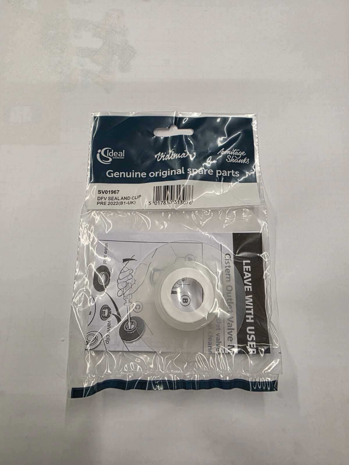 Ideal Standard SV01967 Flush Valve Seal and Clip - Multi-Colour - Image 6
