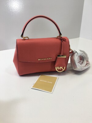 Michael Kors Ledertasche Koralle MICHAEL KORS Ava Saffiano Leather