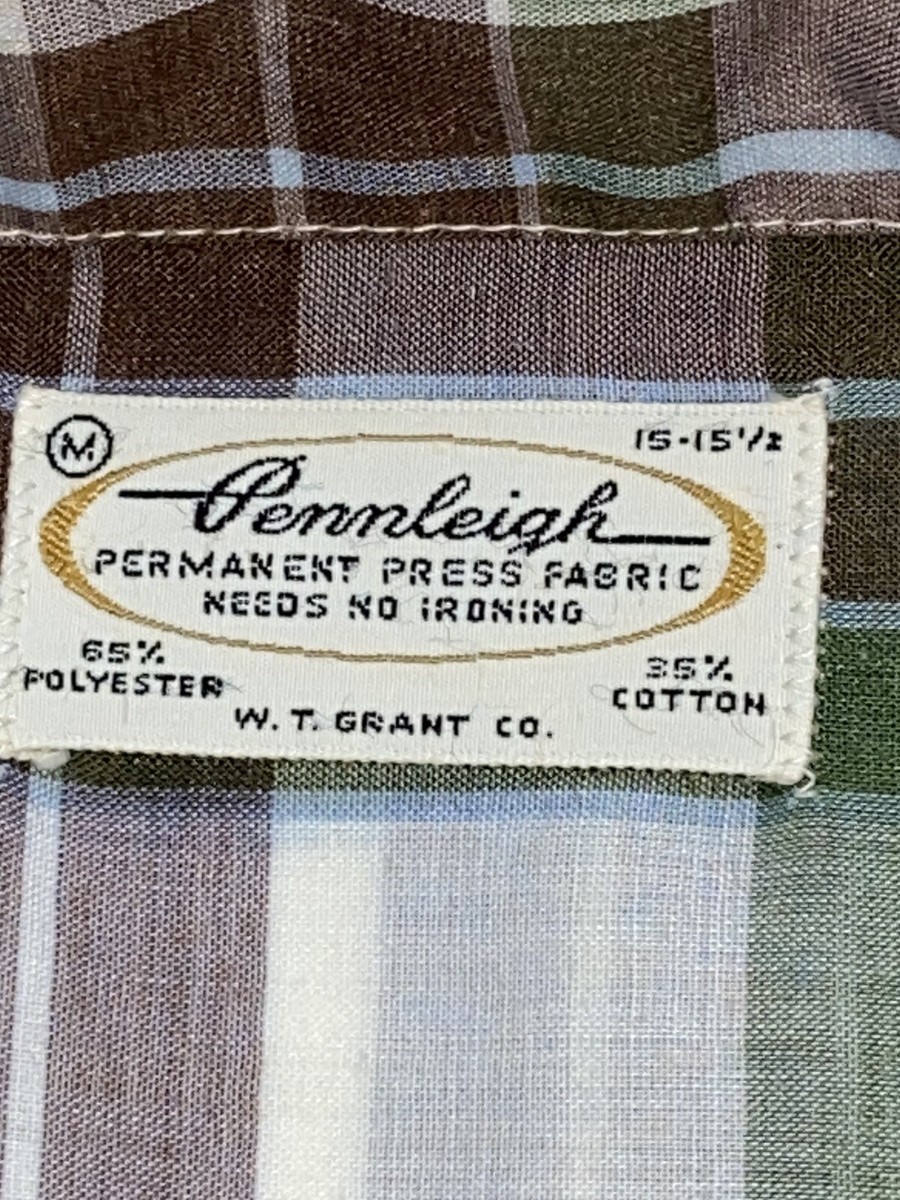 Pennleigh Vintage Shirt Rare Medium Shadow Plaid | eBay
