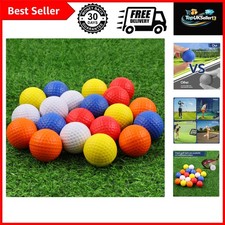 20 Pack Foam Golf Balls, 41mm Practice Golf Balls, Realistic Feel and Long La...
