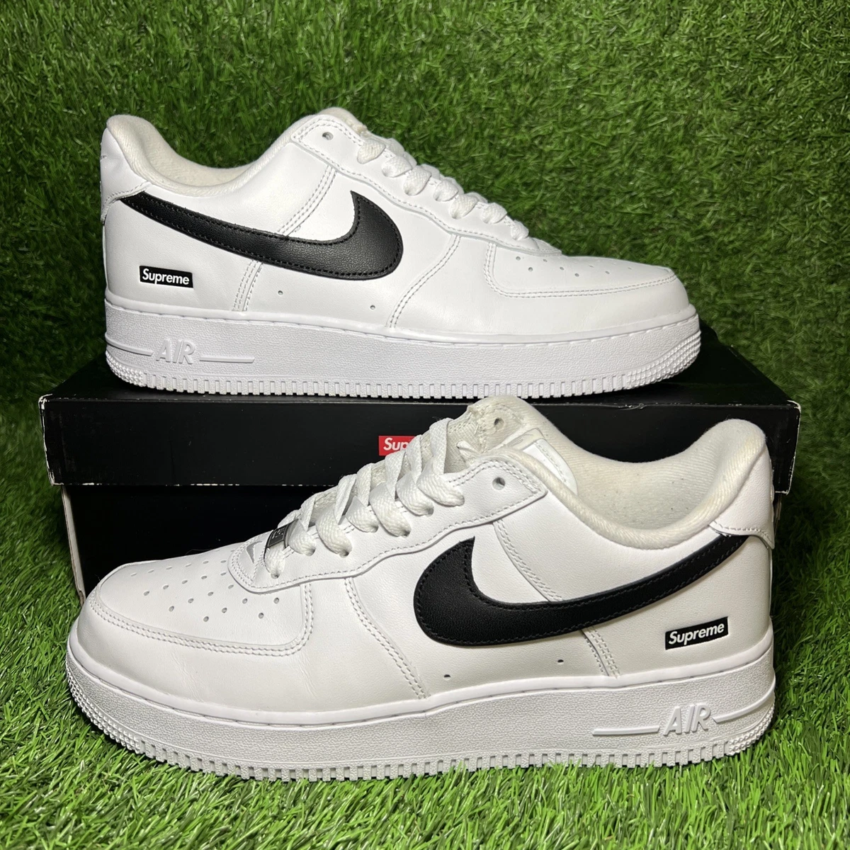 Nike Air Force 1 x Supreme Low Box Logo - White for Sale