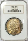 1888 U.S. Silver Morgan Dollar Old Fatty Holder NGC MS64 - Campos