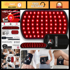 3-in-1 Red Light Therapy Belt with Timer, 660nm 850nm Infrared Pad for Pain Re
