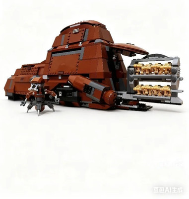 Star Wars MOC Trade Federation MTT 7662 - Komplettsatz (1330 Teile)