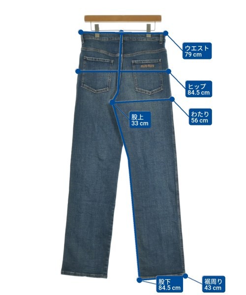 Miu Miu Denim Pants Indigo(Denim) 25(Approx. S) 2200629282018 image 9
