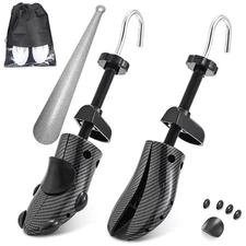 Shoe Stretcher Pair 4-Way Shoe Expander Widener Shoe Tree Extender spiral pat...