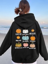 Womens Black Bible Scripture Jesus Loves You Fleece Hoodie