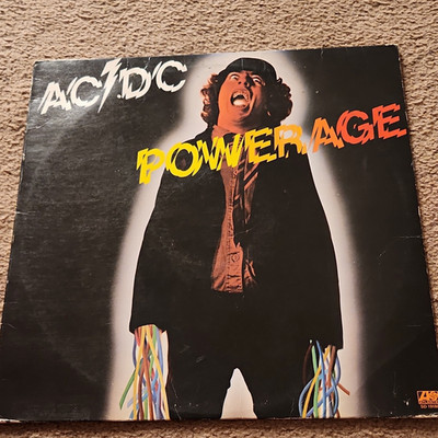 AC/DC Powerage 1978 Atlantic SD 19180 Black Vinyl LP 12'' Stereo