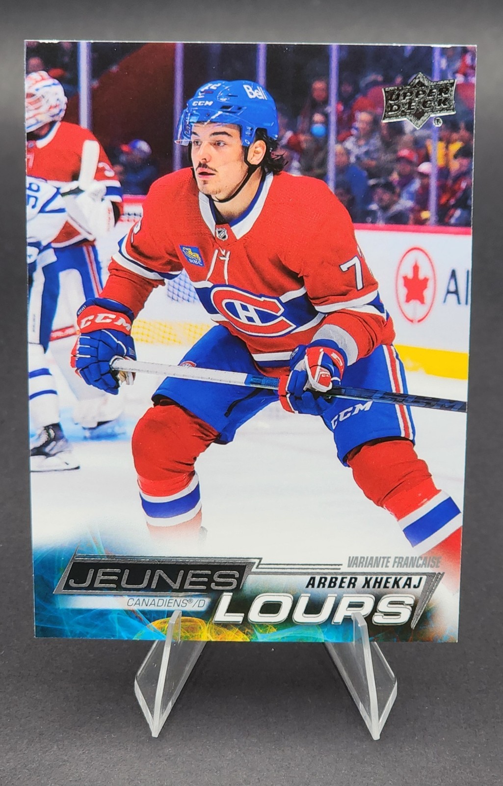 2022-23 Upper Deck Series 2 French Young Guns Arber Xhekaj RC #490 Canadiens
