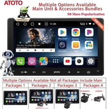 ATOTO S8MS Rear-view + DVR Camera 9 Inch Android Car Stereo AI GPS Radio 4G LTE