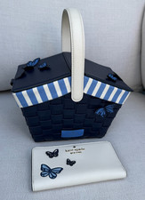 Kate Spade Butterfly Basket Bag & Matching Wa...