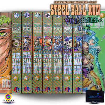 Jojos Bizarre Adventure Part 7 Steel Ball Run Vol 1-7 Set Manga