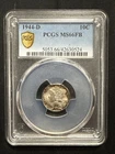 1944 D Mercury Dime PCGS graded at MS 66 FB  (TONER)