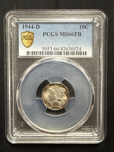 1944 D Mercury Dime PCGS graded at MS 66 FB  (TONER)
