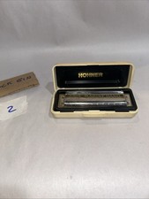 Vintage M. Hohner Marine Band Harmonica No 1896 in Original Box Key Germany Used