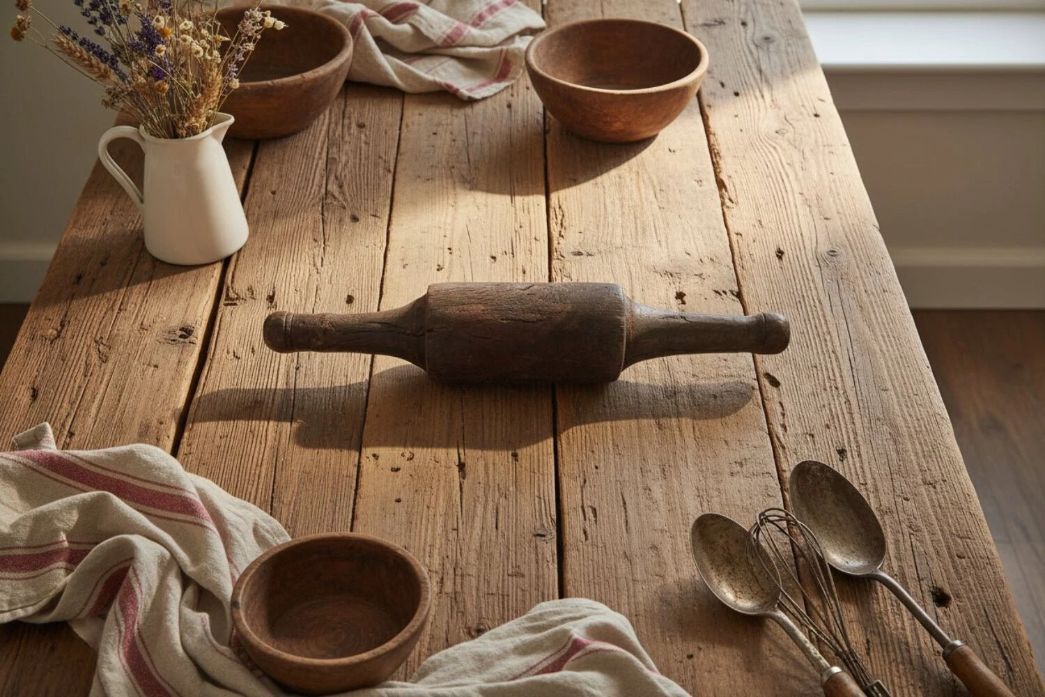 Primitive Vintage Distressed Wood Rolling Pins
Opens in a new window or tab
